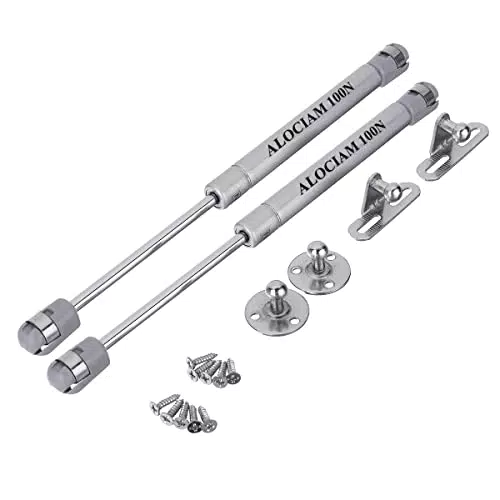 100N Gasdruckdämpfer, 263mm Möbel Gasfeder 100N, Gasdruckfedern für Türhausschränke Küchenschrank Bücherschränke Maximales 2 Heki