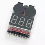 1S-8S RC LiPo Buzzer Indikator Warner Alarm Checker Tester Drone AIP Spannung