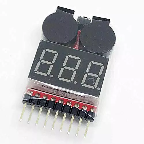 1S-8S RC LiPo Buzzer Indikator Warner Alarm Checker Tester Drone AIP Spannung