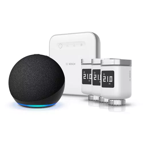 3x Bosch Smart Home Heizkörperthermostat II + Bosch Smart Home Controller II + Echo Dot