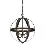 63418 Dreiflammiger Leuchter Stella Mira von Westinghouse Lighting für Innenbereiche