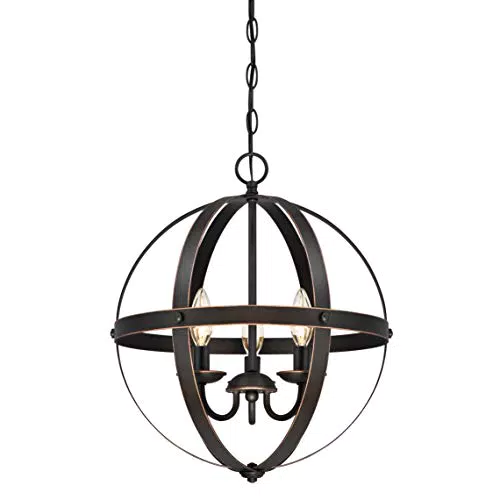 63418 Dreiflammiger Leuchter Stella Mira von Westinghouse Lighting für Innenbereiche