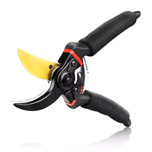8" Professionelle Bypass Gartenschere, Premium Titanium Gartenschere