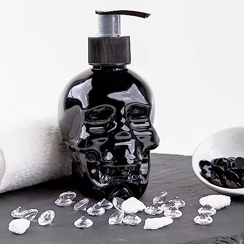 accentra Seifenspender Totenkopf mit Flüssigseife - Schädel/Skull - Totenkopf Deko für das Badezimmer