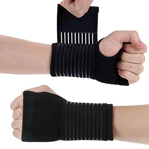ACWOO Handgelenkbandage, 2 Stück Handgelenkstütze Handbandage mit Klettverschluss für Sport und Alltag