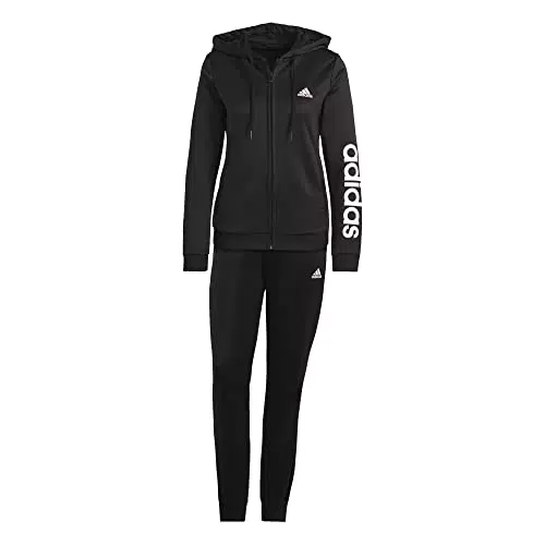 adidas Damen Essentials Logo Trainingsanzug, Black/White