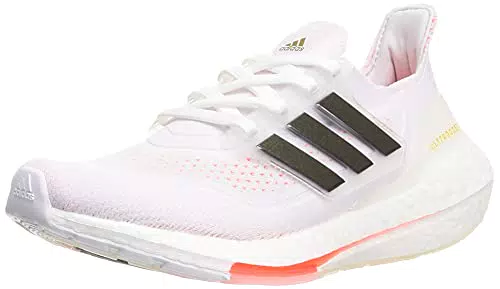 adidas Damen Ultraboost 21 W Laufschuhe, Mehrfarbig Ftwbla Negbás Rojsol
