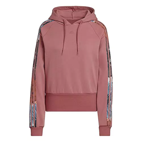 adidas Damen W AOP Hd Sweatshirt, Rojmar/Multco/Lilmét