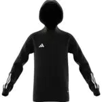 adidas HK8069 TIRO23 C Hood Y Sweatshirt Unisex Kids Black 7-8A