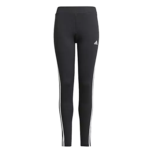 adidas Mädchen 3s Tight, Black/White, 8 Jahre EU