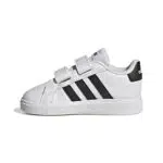 adidas Unisex Kinder Grand Court Sneakers, Ftwr White/Core Black/Core Black