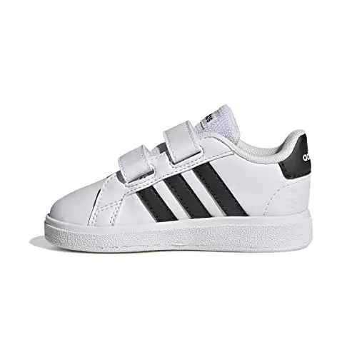adidas Unisex Kinder Grand Court Sneakers, Ftwr White/Core Black/Core Black