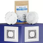 Ādlersfeld™ I Steckdosen Kindersicherung I vijjutā pāleti Series I 10 Stück I Weiß I Ohne Kleber I Kindersicherung Steckdose I Steckdosenschutz Baby I Steckdosensicherung I Baby Sicherheit
