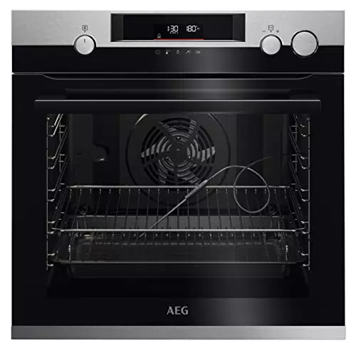 AEG BSS57606BM / Serie 7000 mit SteamCrisp / Pyrolyse Selbstreinigung / Kerntemperatursensor / Touch-Bedienung / Grill / Display mit Uhr / Kindersicherung / A+ / Edelstahl mit Antifingerprint