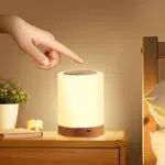 Aisutha LED Nachttischlampe Touch Dimmbar mit 10 Farben und 4 Modi