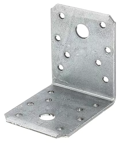 Alberts 339630 Winkelverbinder, sendzimirverzinkt, 70 x 70 x 55 mm