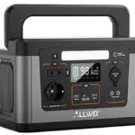 ALLWEI Tragbare Powerstation 600W, 461Wh Akku Solargenerator