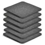 AMARE Home 6er Set Sitzkissen Filz zum Wenden, 40 x 40 cm