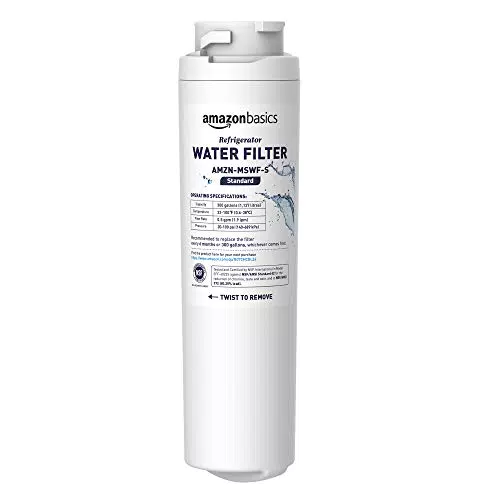 Amazon Basics - GE MSWF Ersatzwasserfilter für den Kühlschrank - Standard Filtration