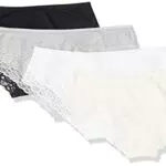 Amazon Essentials Damen Hipster-Unterwäsche Baumwolle und Spitze