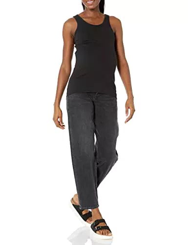 Amazon Essentials Damen Umstands-Tanktop, 2er-Pack, Schwarz