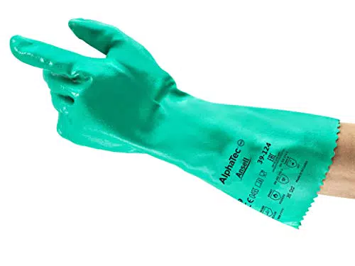 Ansell AlphaTec 39-124 Nitril-Handschuhe, Chemikalien- und Flüssigkeitsschutz