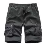 APTRO Herren Kurze Hosen Cargo Shorts Outdoor Sommer Freizeit Baumwolle Arbeitsshorts Grau CS05 30