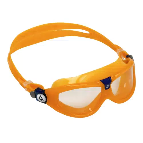 Aqua Sphere Seal Kid 2 Schwimmbrille Orange & Blau - Klare Linse