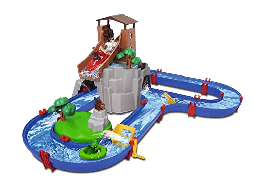 AquaPlay - AdventureLand - Wasserbahn mit Berg, Turm und Stausee