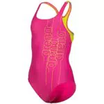 arena Mädchen Sport Badeanzug Graphic Swim Pro Back 005115 Freak Rose-Soft Green 164