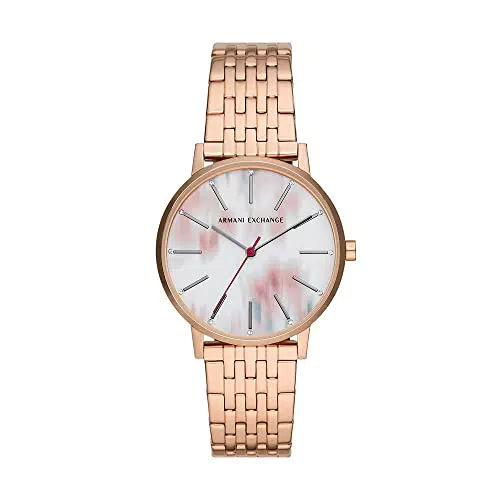 Armani Exchange Uhr für Damen, QuarzDreizeigerwerk