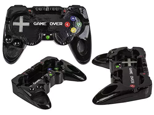 Aschenbecher Controller Zigaretten Pause Ascher Spielen Nerd Deko Geschenk-Idee
