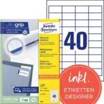 AVERY Zweckform 3657 Universal Etiketten 100 Blatt, weiß