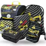 Baagl Schulranzen Jungen Set 5 Teilig, Ergo Schultasche ab 1. Klasse
