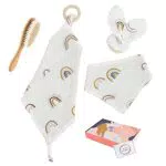 Baby Geschenkset 5 Stück, geschenke zur geburt, Schmusetuch