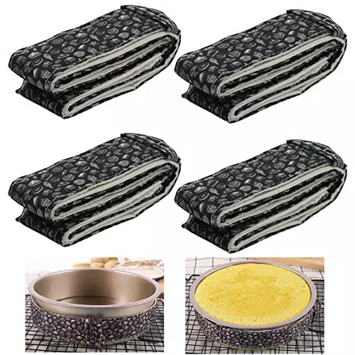 Backstreifen Kuchenform Streifen - Bake Even Strips Saugfähige Kuchenstreifen aus Dicker Baumwolle für Home Kitchen Pfanne Beim Backen Kuchen Panstreifen Gürtel Backutensilien