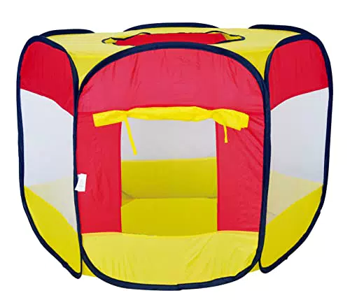 Bällebad Spielzelt für Kinder, 6-seitig Faltbare Bällebad Baby Zelt tragbare Pop-Up für Kleinkinder Drinnen Draußen Geschenk