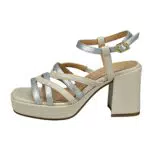 BAGATT Damen D11-AEH80 Slide Sandal, beige/Silver