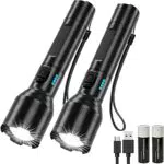 Banral Taschenlampe LED USB Aufladbar, Extrem Hell Hohes Lumen IPX4 Wasserdicht Taschenlampen