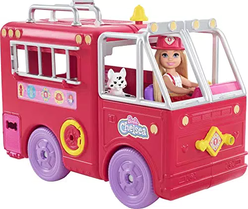 Barbie Chelsea Can Be Serie, Barbie Chelsea Puppe mit Feuerwehrauto