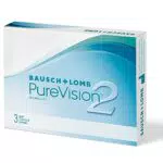 Bausch + Lomb PureVision 2 Monatslinsen, sehr dünne sphärische Kontaktlinsen