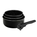 BERGNER Click & Cook, Kochtopf Set, 3-teilig 16, 18 & 20 cm
