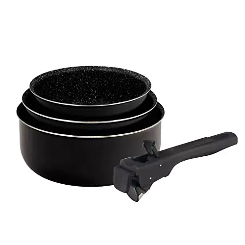 BERGNER Click & Cook, Kochtopf Set, 3-teilig 16, 18 & 20 cm