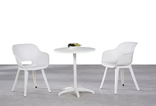 Best Split Balkonmöbel, Kunststoff, Weiss, Mittel
