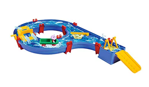 BIG Spielwarenfabrik AquaPlay - AmphieSet - 88x50x13 cm große Wasserbahn