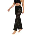 Bikini Cover Up Hose Sonnenschutz Häkelhose Kordelzug Strandhose