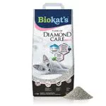 Biokat's Diamond Care Fresh Katzenstreu mit Babypuder-Duft - Feine Klumpstreu aus Bentonit mit Aktivkohle und Aloe Vera - 1 Sack