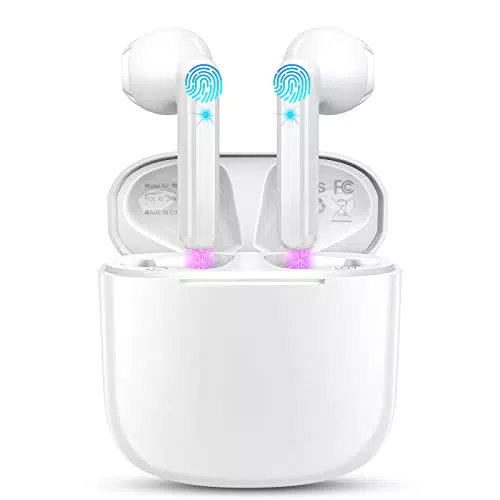 Bluetooth 5.3 Kopfhörer In Ear Kopfhörer Kabellos Bluetooth ENC Noise Cancelling mit 4 Mic