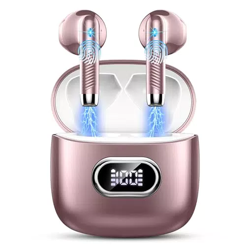 Bluetooth 5.3 Kopfhörer In Ear Kopfhörer Kabellos Bluetooth mit 4 ENC Mic