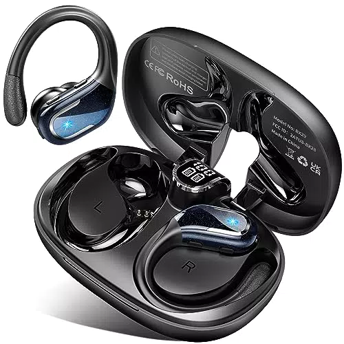 Bluetooth Kopfhörer Sport, 75H Kopfhörer Kabellos Bluetooth 5.3 Tiefer Bass mit CVC8.0 Mic